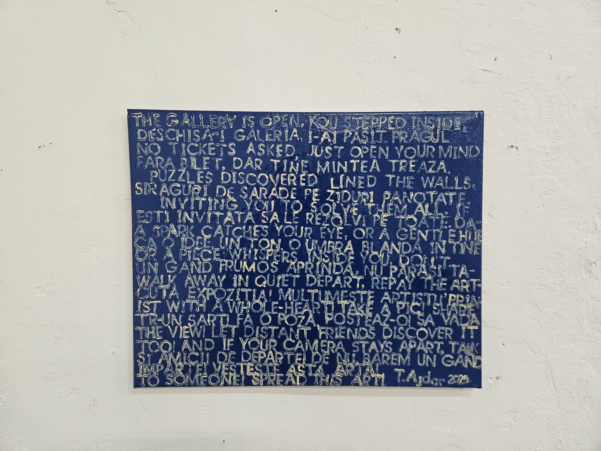 O desferecare de șarade: note despre expoziția lui Teodor Ajder